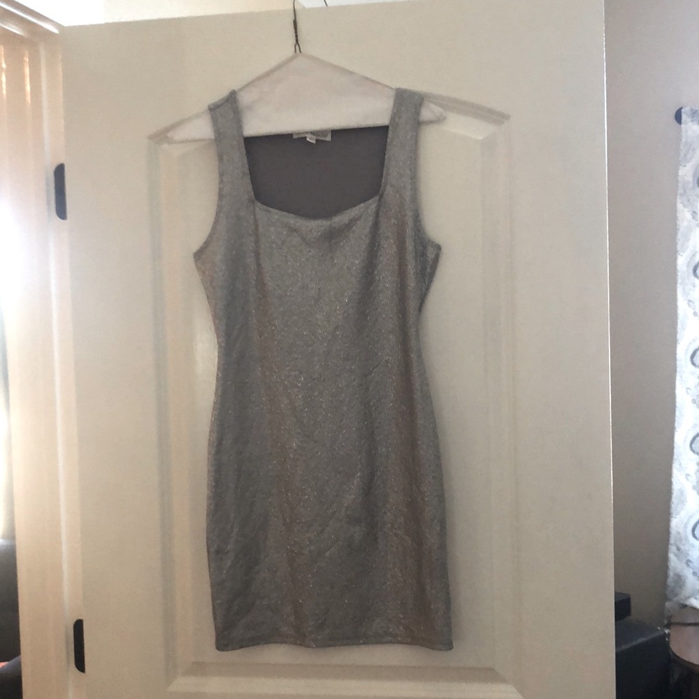 Sexy shiny sliver dress